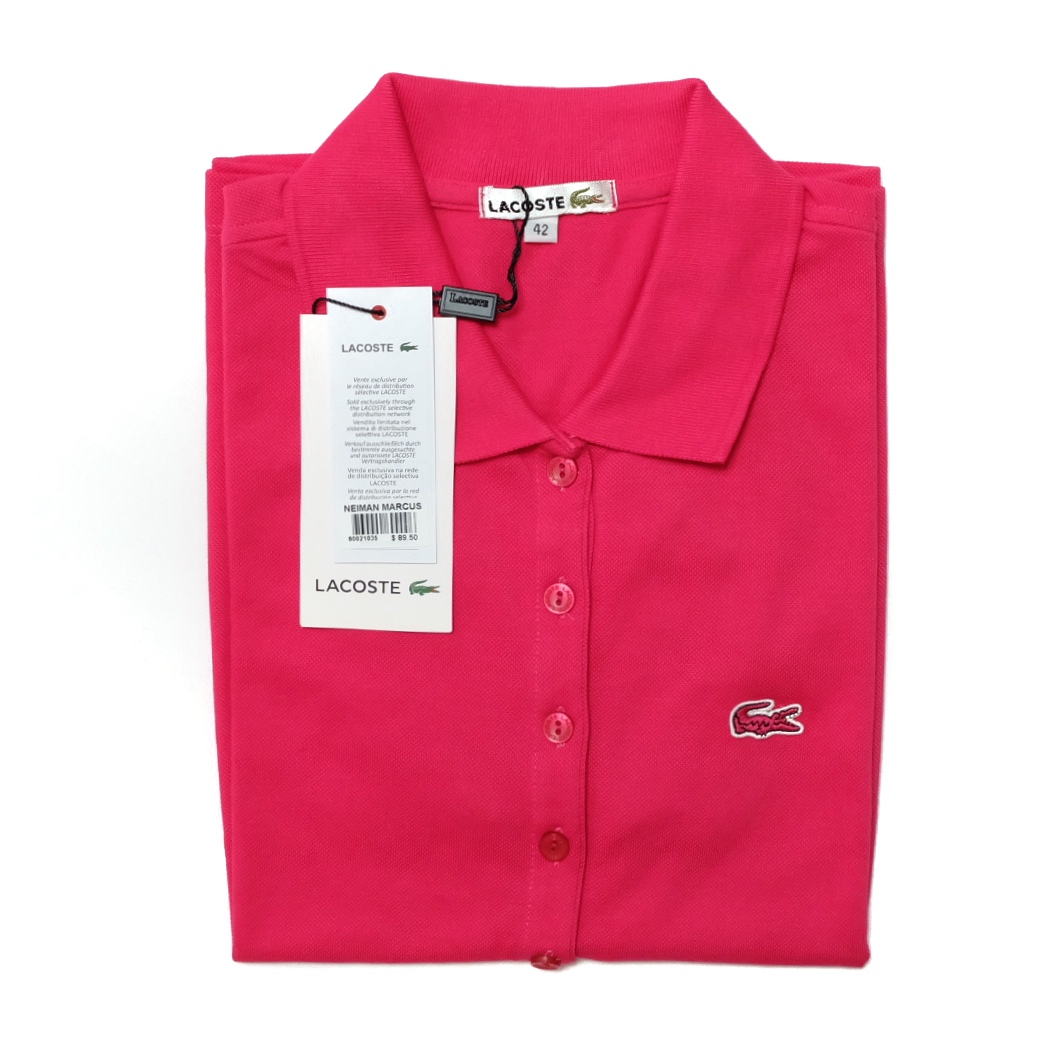 05 Monotone 5-Button Polo - Fuchsia