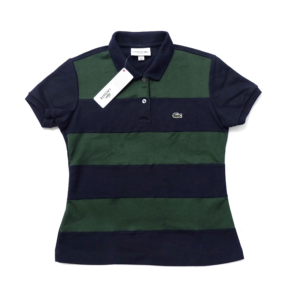 18 Stripes Polo for Women - Navy Blue-Moss Green